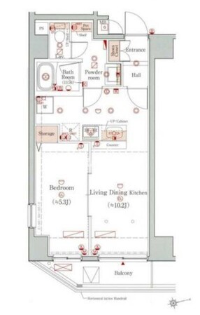 プレール・ドゥーク浅草IVの物件間取画像